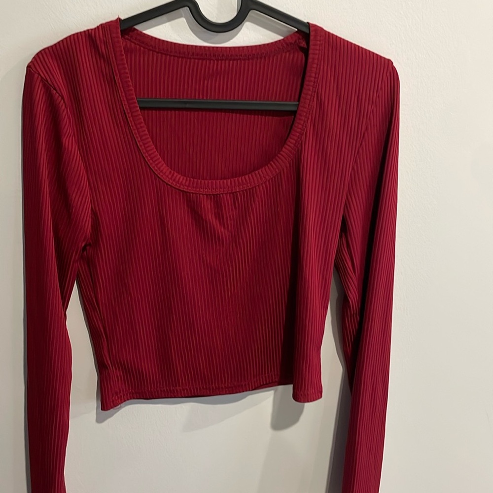 Dark red long sleeve